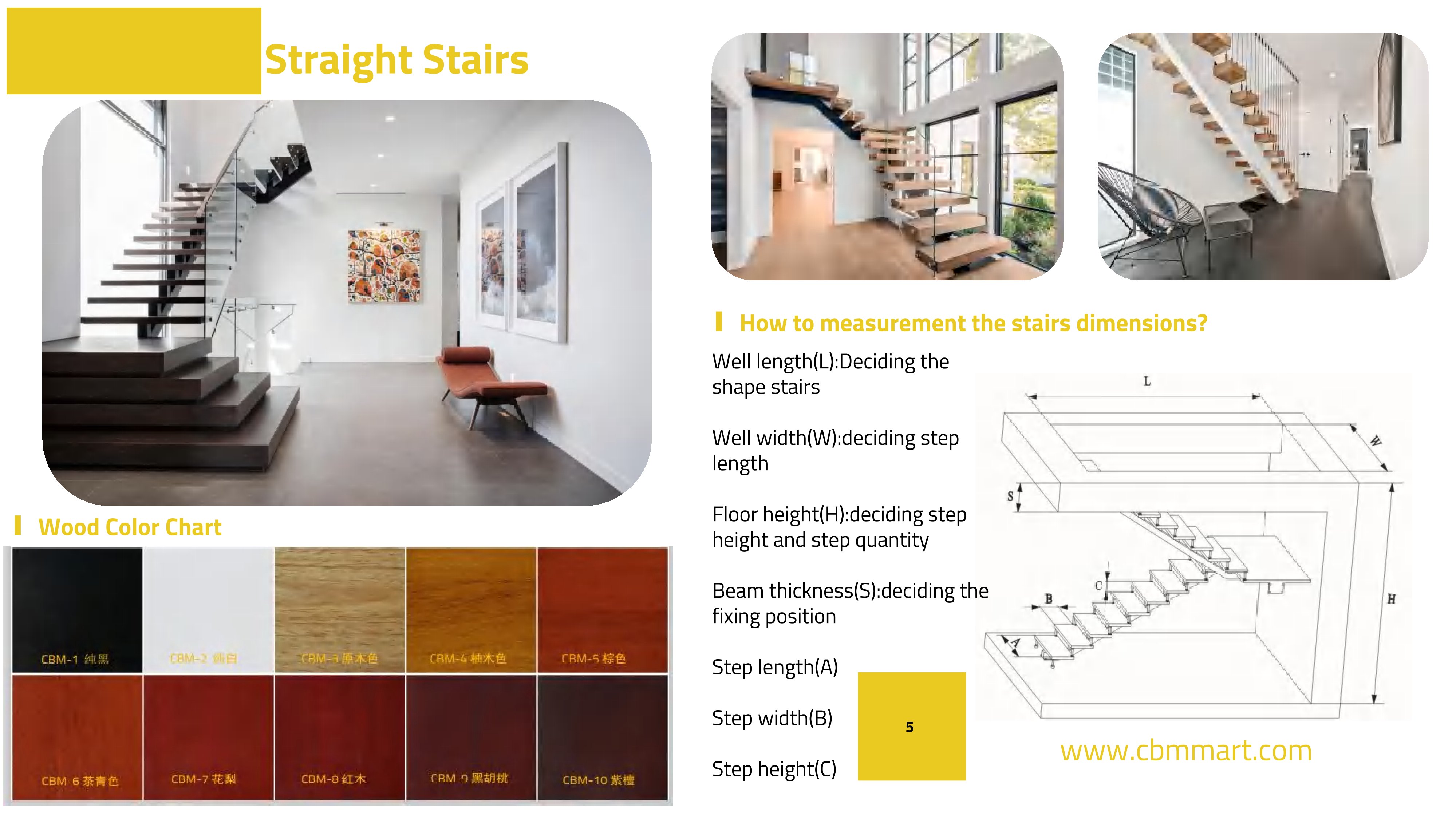 Straight Stairs - Stairs and Railing | CHEERFUL Kenya detail view