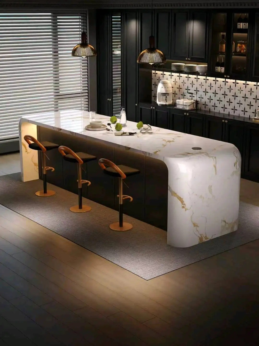 Island Bar Collection - Custom Kitchen Cabinets & Countertop | CHEERFUL Kenya detail view