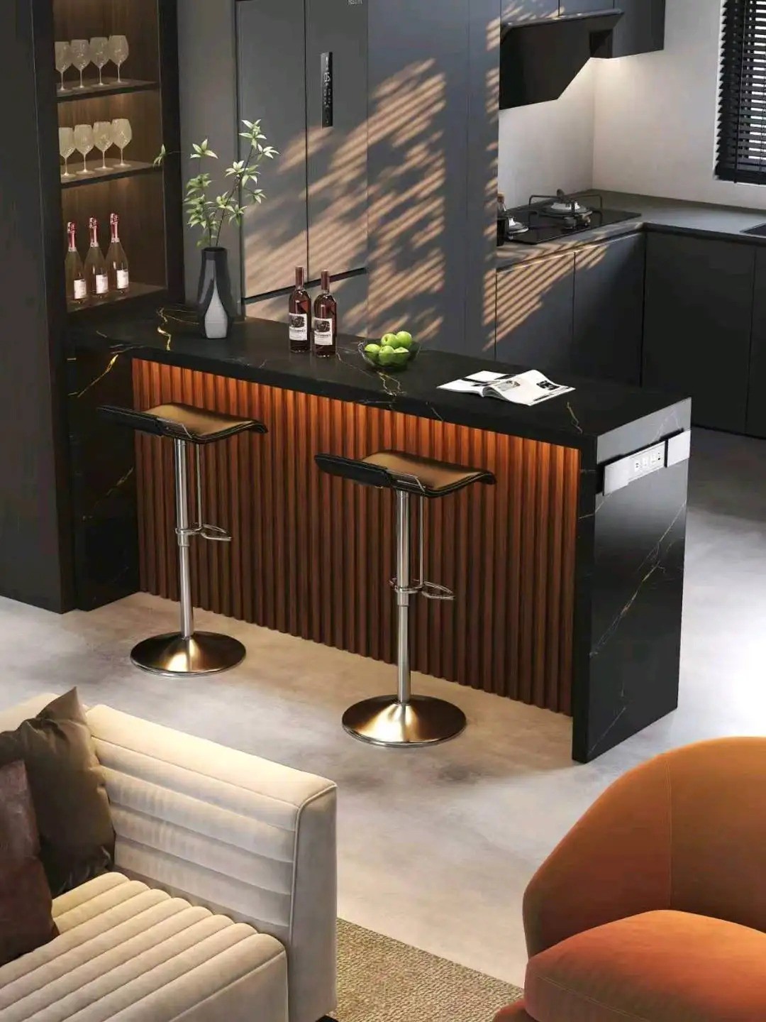 Island Bar Collection - Custom Kitchen Cabinets & Countertop | CHEERFUL Kenya image 12 detail view
