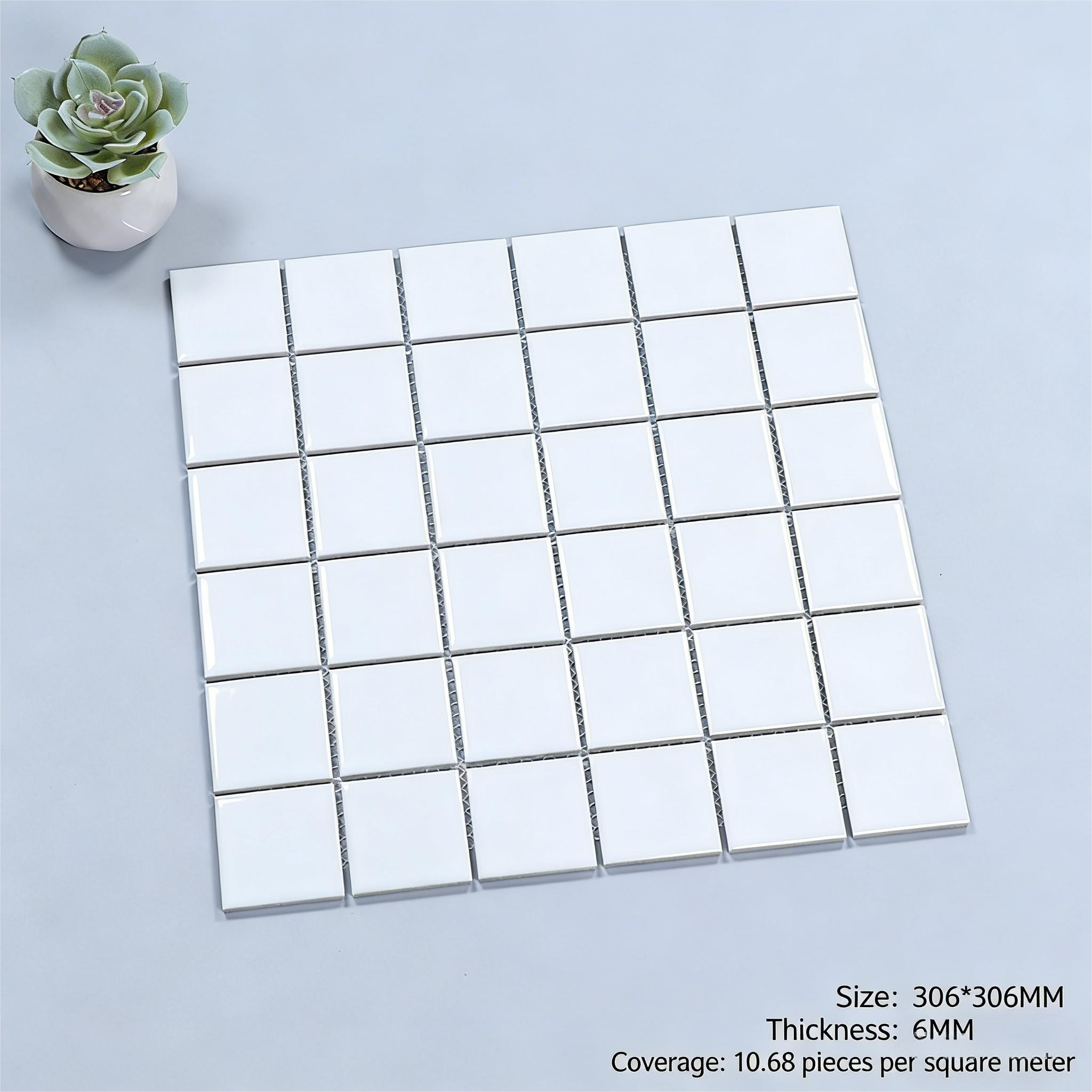 Thick-glazed ceramic mosaic tiles for swimming pools, outdoor use, frost-resistant and anti-slip, suitable for hotel bathrooms, pools, and fish ponds in blue - Tile(Small Stone) / Pool Tiles / Specialized Outdoor Tiles | CHEERFUL Kenya image 9 detail view