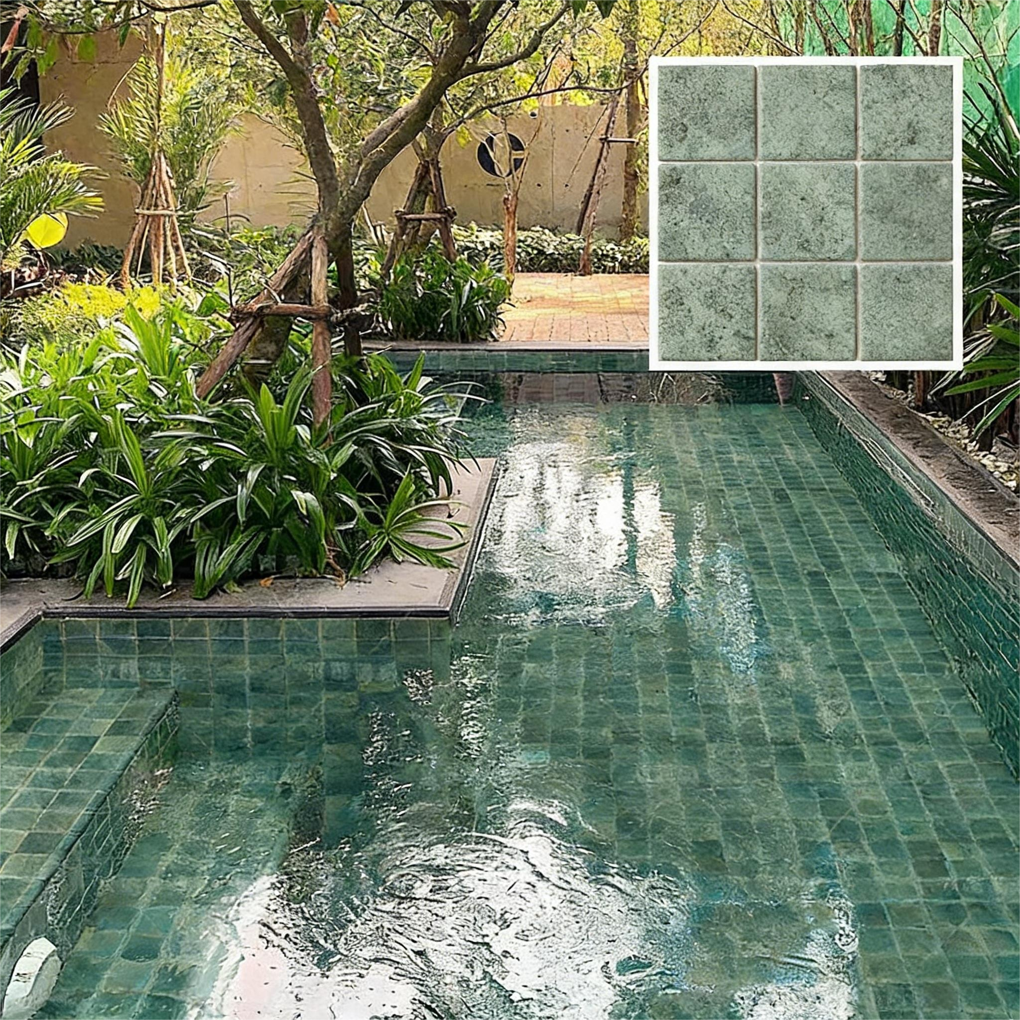 Shuang Ou Naturalistic Imitation Stone Ceramic Mosaic Wabi Sabi Wind Swimming Pool Hotel Homestay Pool Landscape Pool Ceramic Tile - Pool Tiles / Specialized Outdoor Tiles | CHEERFUL Kenya
