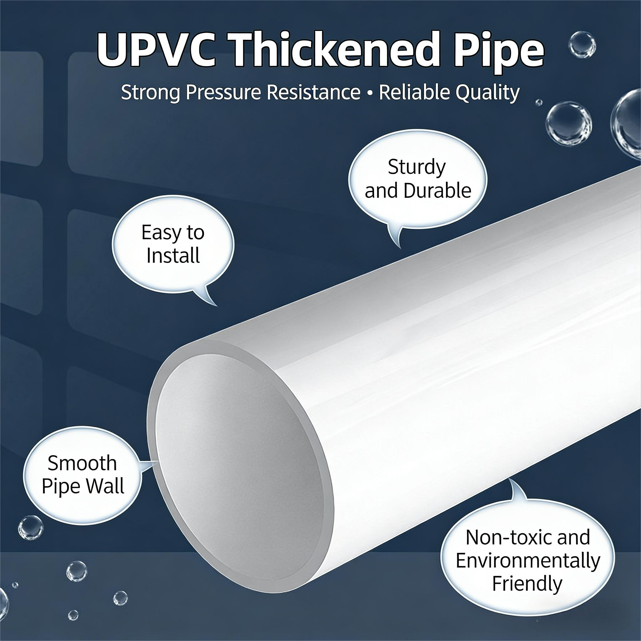 Thickened white PVC pipe, UPVC rigid pipe, plastic fittings, 20/25/32/50mm, aquarium water supply pipe. - UPVC products | CHEERFUL Kenya image 2
