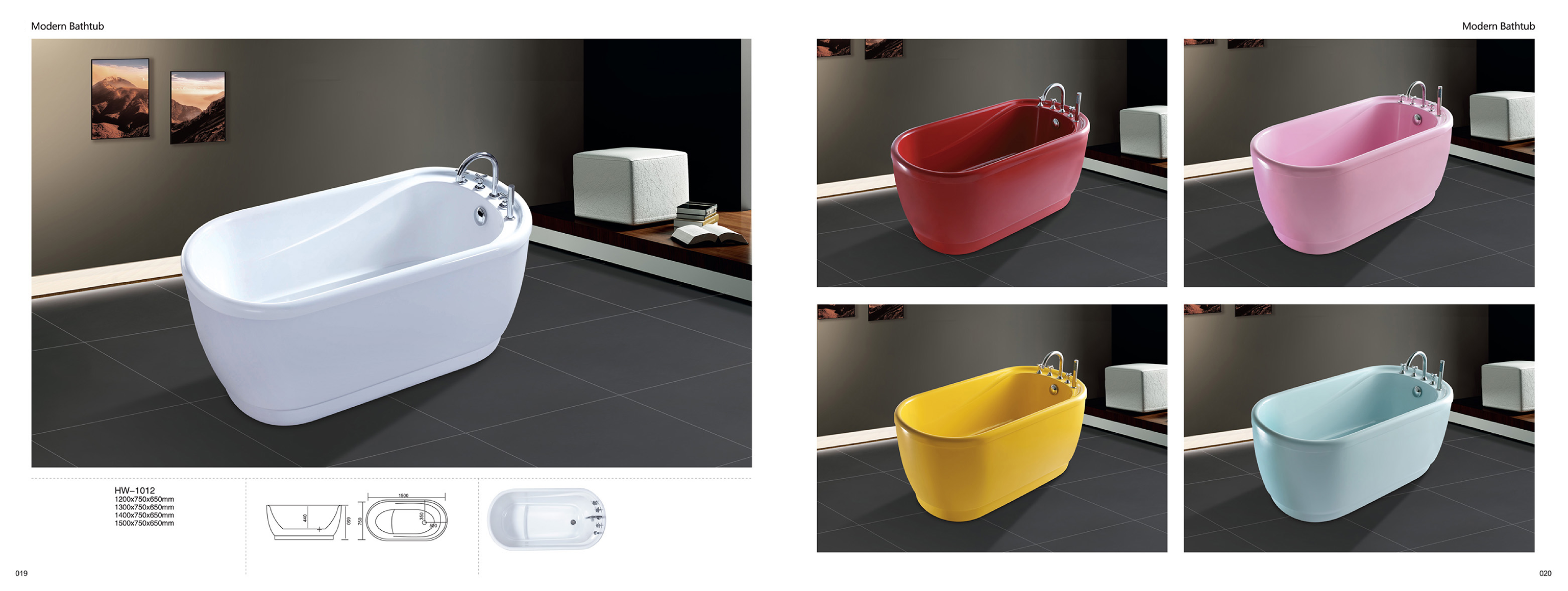 Bathtub - Modern Bathtub Series - Sanitary Ware | CHEERFUL Kenya image 7 detail view