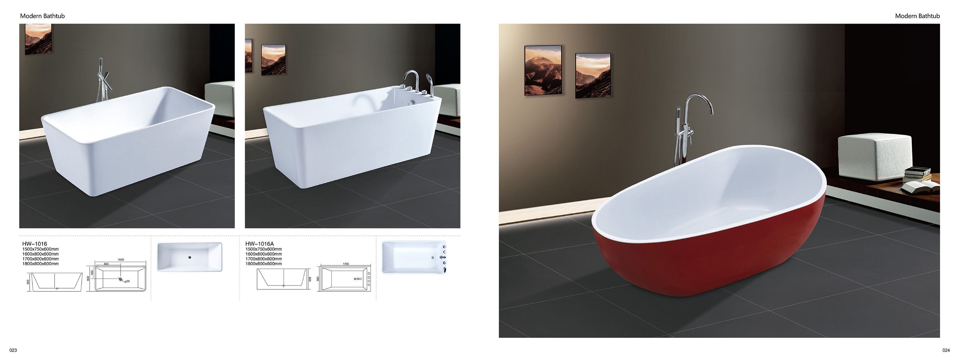 Bathtub - Modern Bathtub Series - Sanitary Ware | CHEERFUL Kenya image 9 detail view