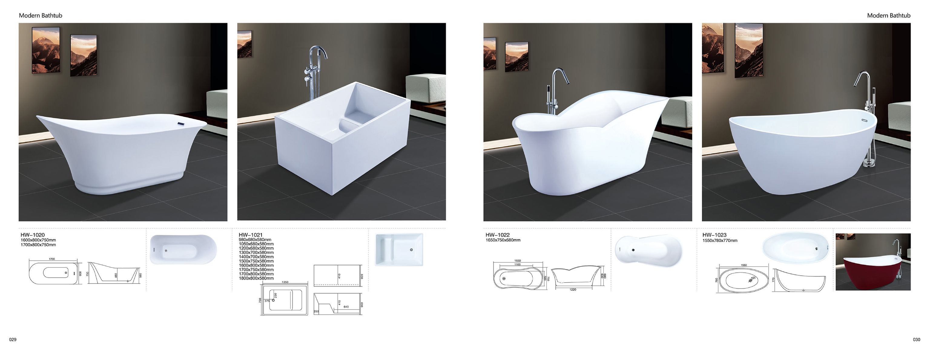 Bathtub - Modern Bathtub Series - Sanitary Ware | CHEERFUL Kenya image 12 detail view