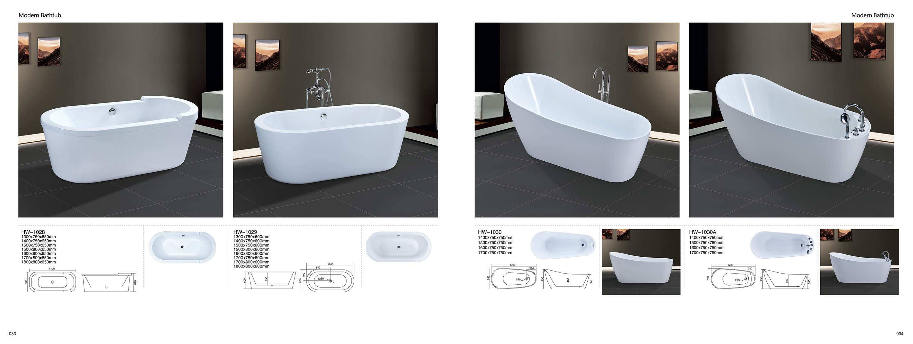 Bathtub - Modern Bathtub Series - Sanitary Ware | CHEERFUL Kenya image 14 detail view