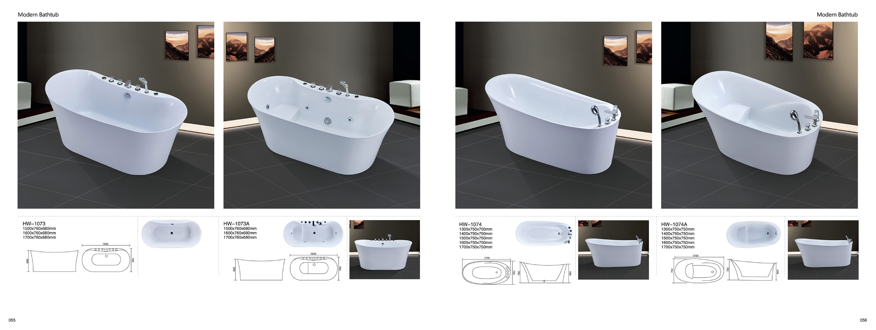 Bathtub - Modern Bathtub Series - Sanitary Ware | CHEERFUL Kenya image 24 detail view