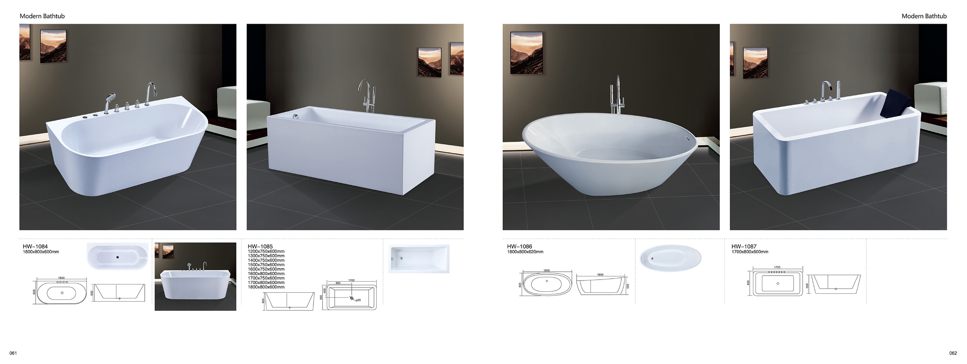 Bathtub - Modern Bathtub Series - Sanitary Ware | CHEERFUL Kenya image 27 detail view