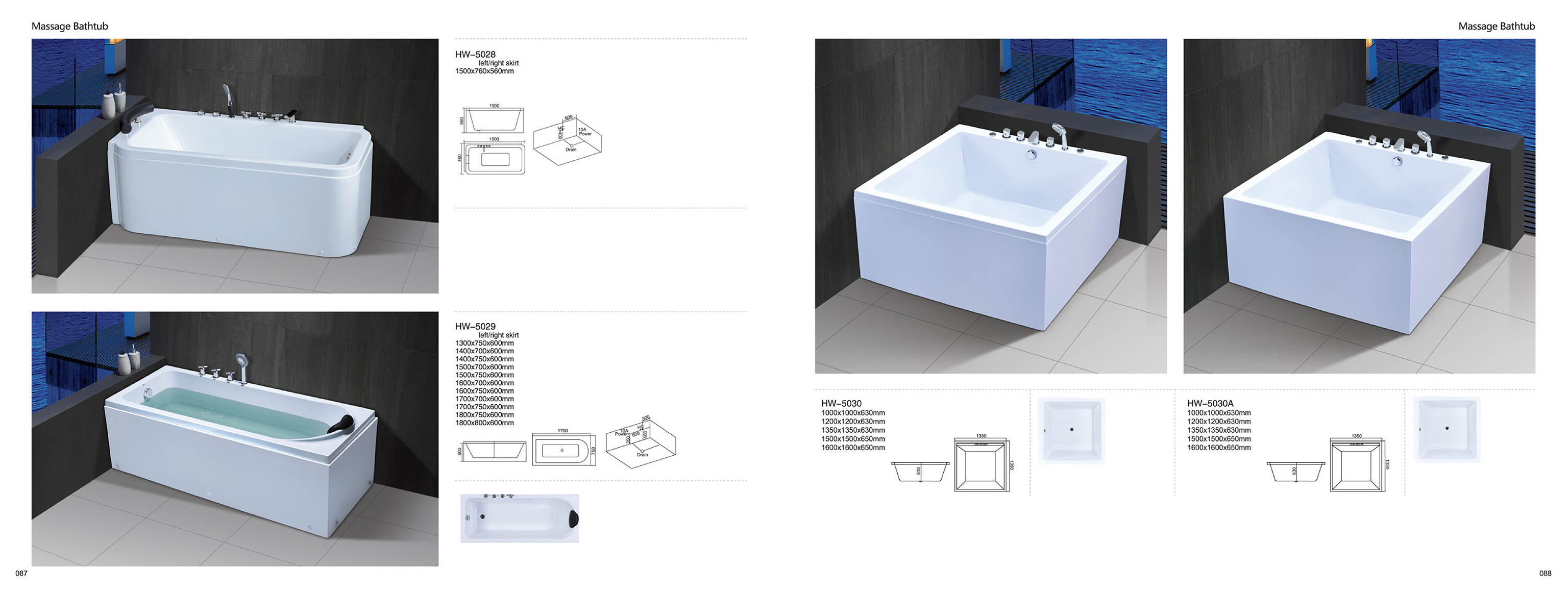 Massage Bathtub - Sanitary Ware | CHEERFUL Kenya image 6 detail view