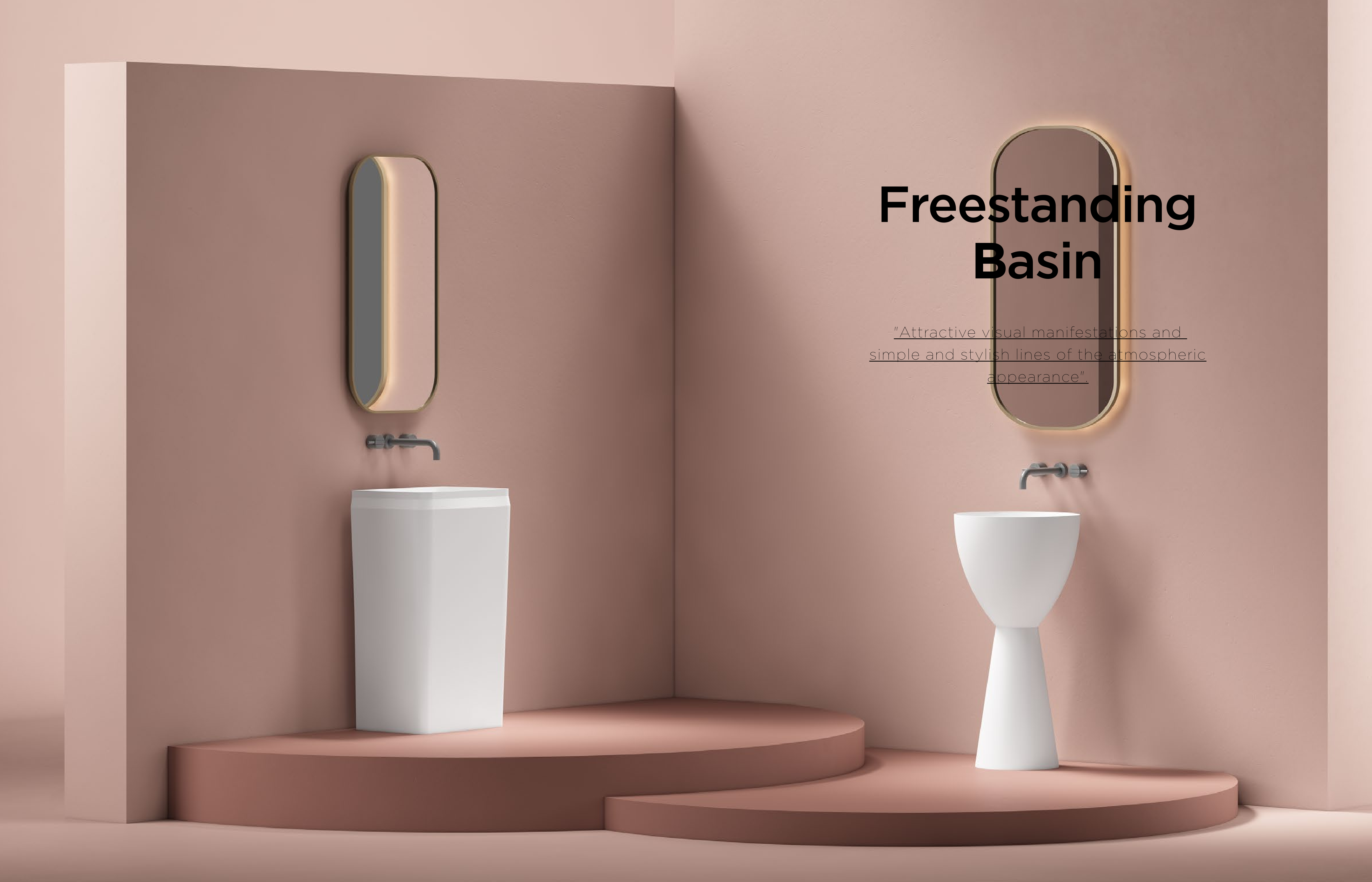 Bathroom-Freestanding Basin - Sanitary Ware | CHEERFUL Kenya detail view