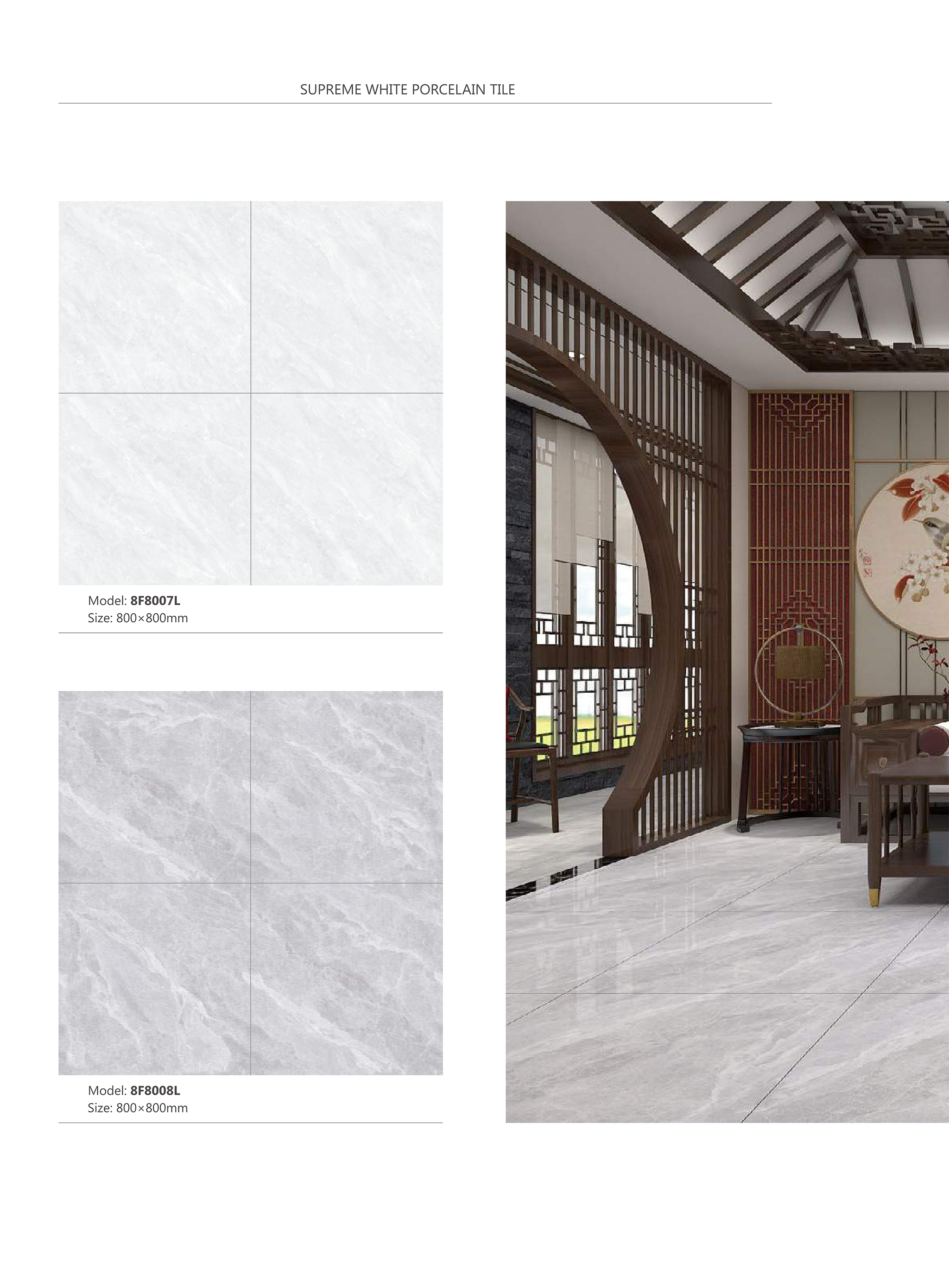 Supreme White Porcelain Tiles Series - Tile(Thick stone) | CHEERFUL Kenya image 2 detail view