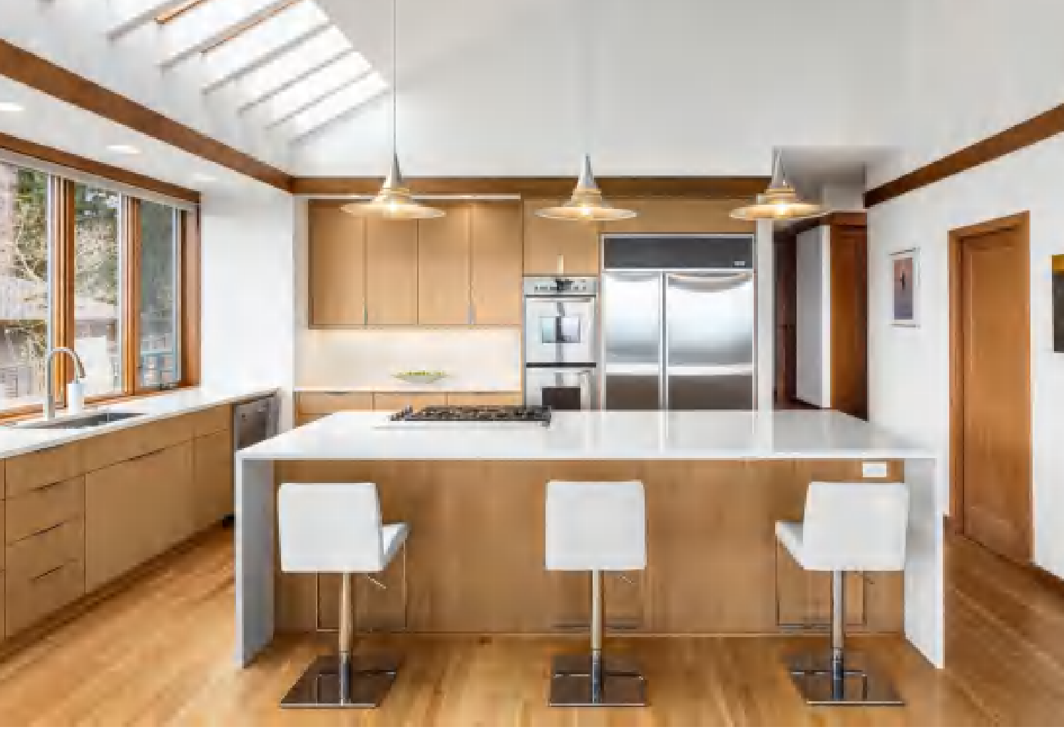 Wood Veneer Kitchen - Custom Kitchen Cabinets & Countertop | CHEERFUL Kenya image 2