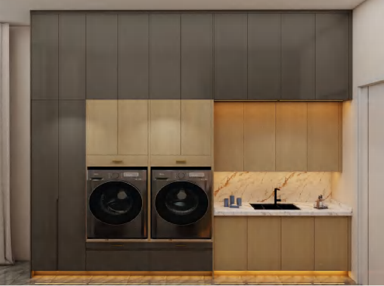Laundry - Custom Kitchen Cabinets & Countertop | CHEERFUL Kenya