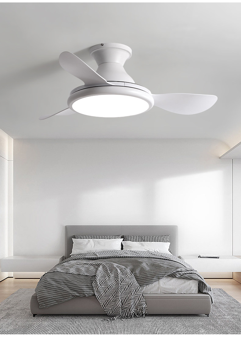 Household ceiling fan light, living room bedroom variable frequency electric integrated fan pendant light - Ceiling Fans | CHEERFUL Kenya image 15 detail view