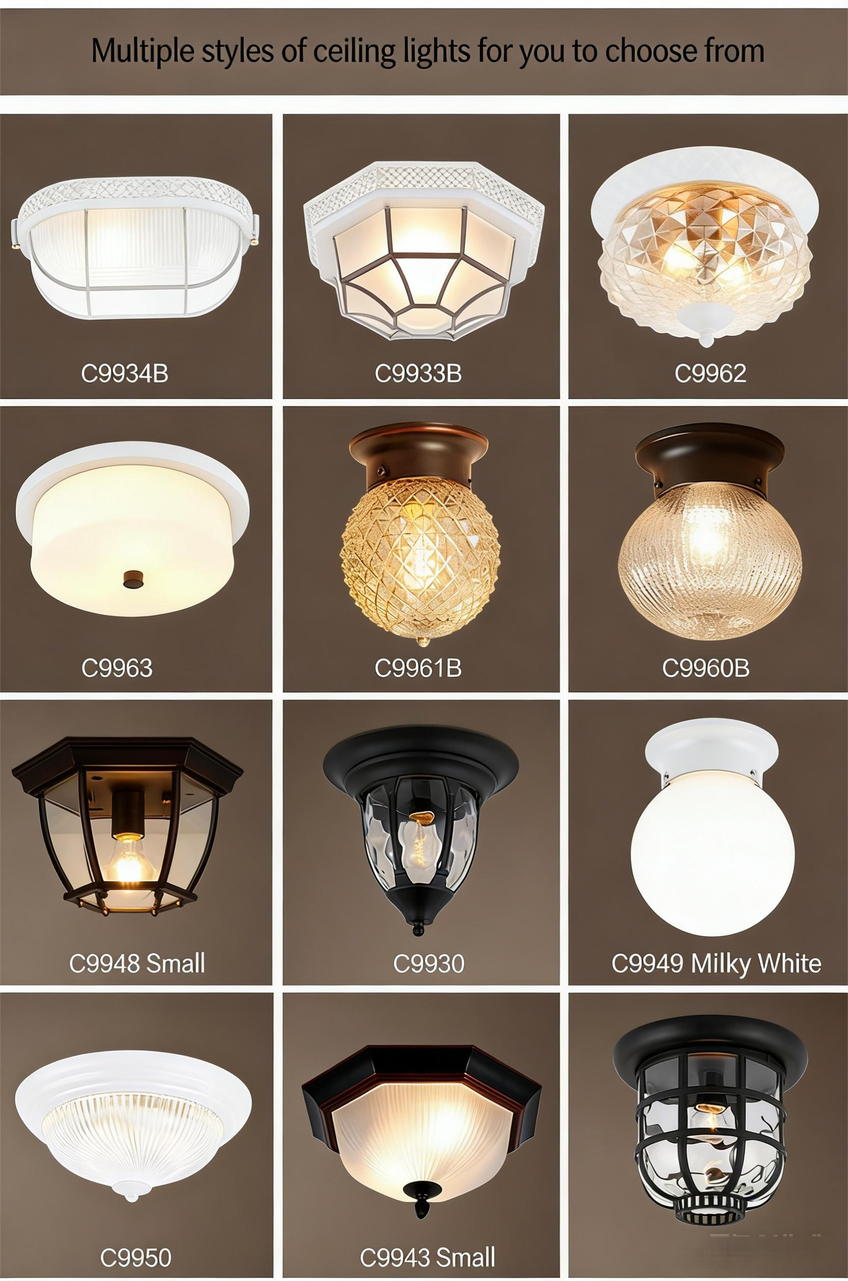 American ceiling light, European creative retro industrial style balcony corridor hallway foyer bedroom dining room lighting fixtures - Lighting Fixtures | CHEERFUL Kenya detail view