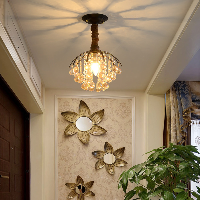European style luxury crystal chandelier, American style small ceiling light - Lighting Fixtures | CHEERFUL Kenya image 3