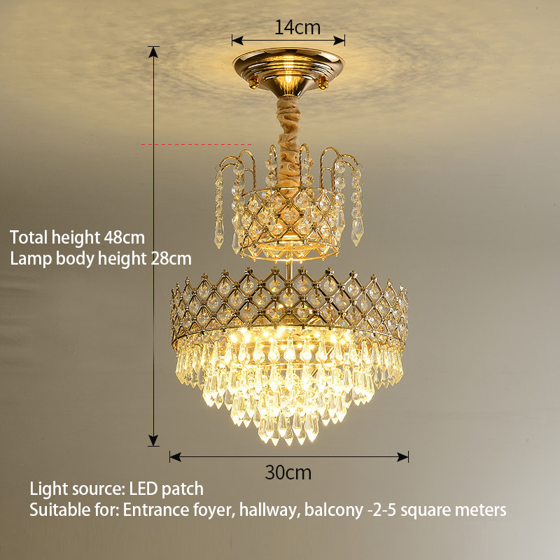 European style luxury crystal chandelier, American style small ceiling light - Lighting Fixtures | CHEERFUL Kenya detail view