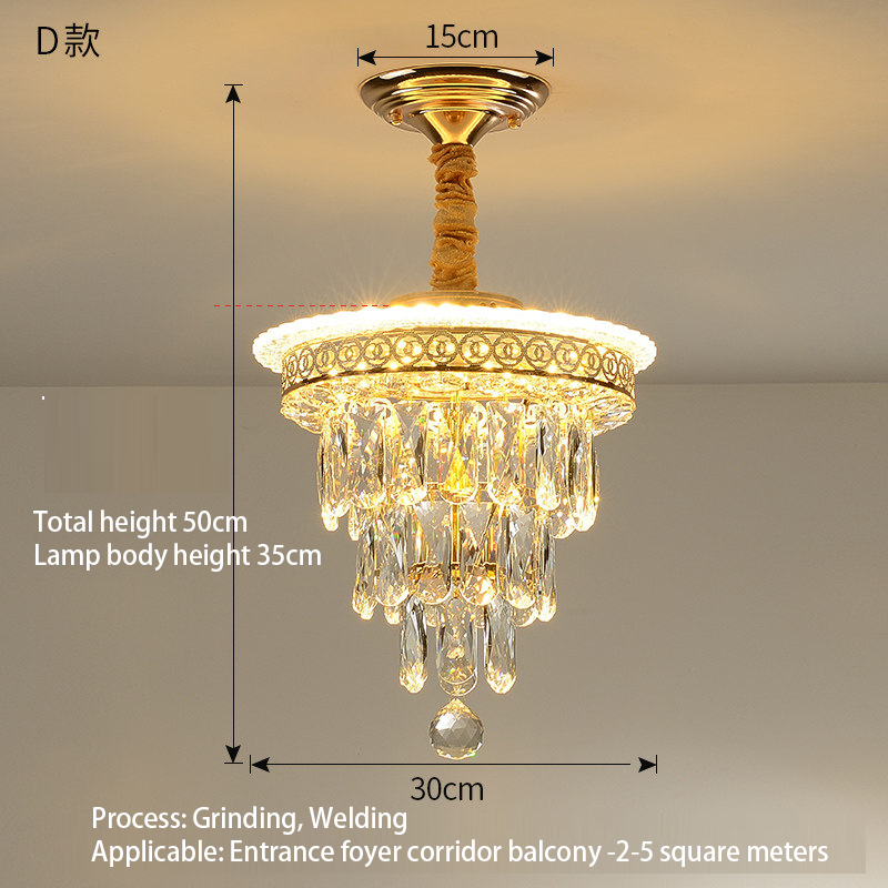 European style luxury crystal chandelier, American style small ceiling light - Lighting Fixtures | CHEERFUL Kenya image 3 detail view