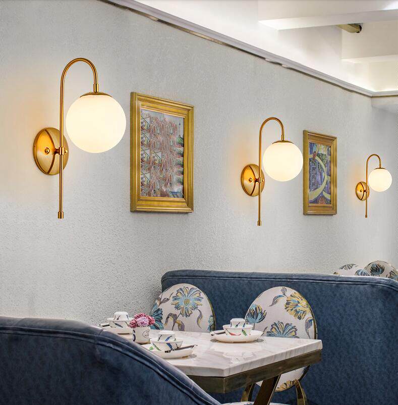 Modern luxury background wall hotel wall lamp, creative Nordic corridor living room bedroom bedside lamp - Lighting Fixtures | CHEERFUL Kenya image 2