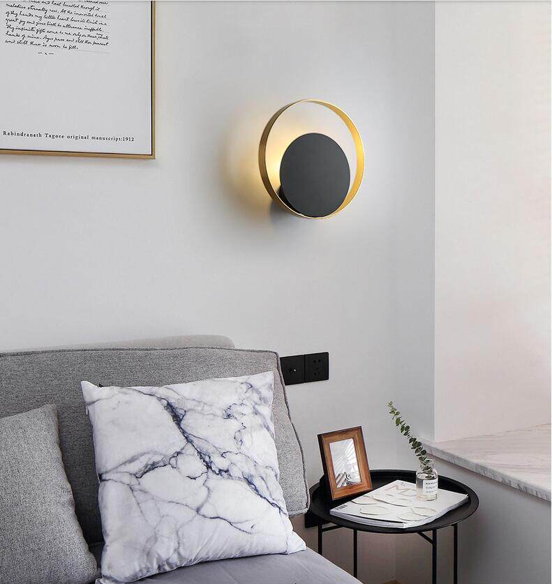 Modern luxury background wall hotel wall lamp, creative Nordic corridor living room bedroom bedside lamp - Lighting Fixtures | CHEERFUL Kenya image 3