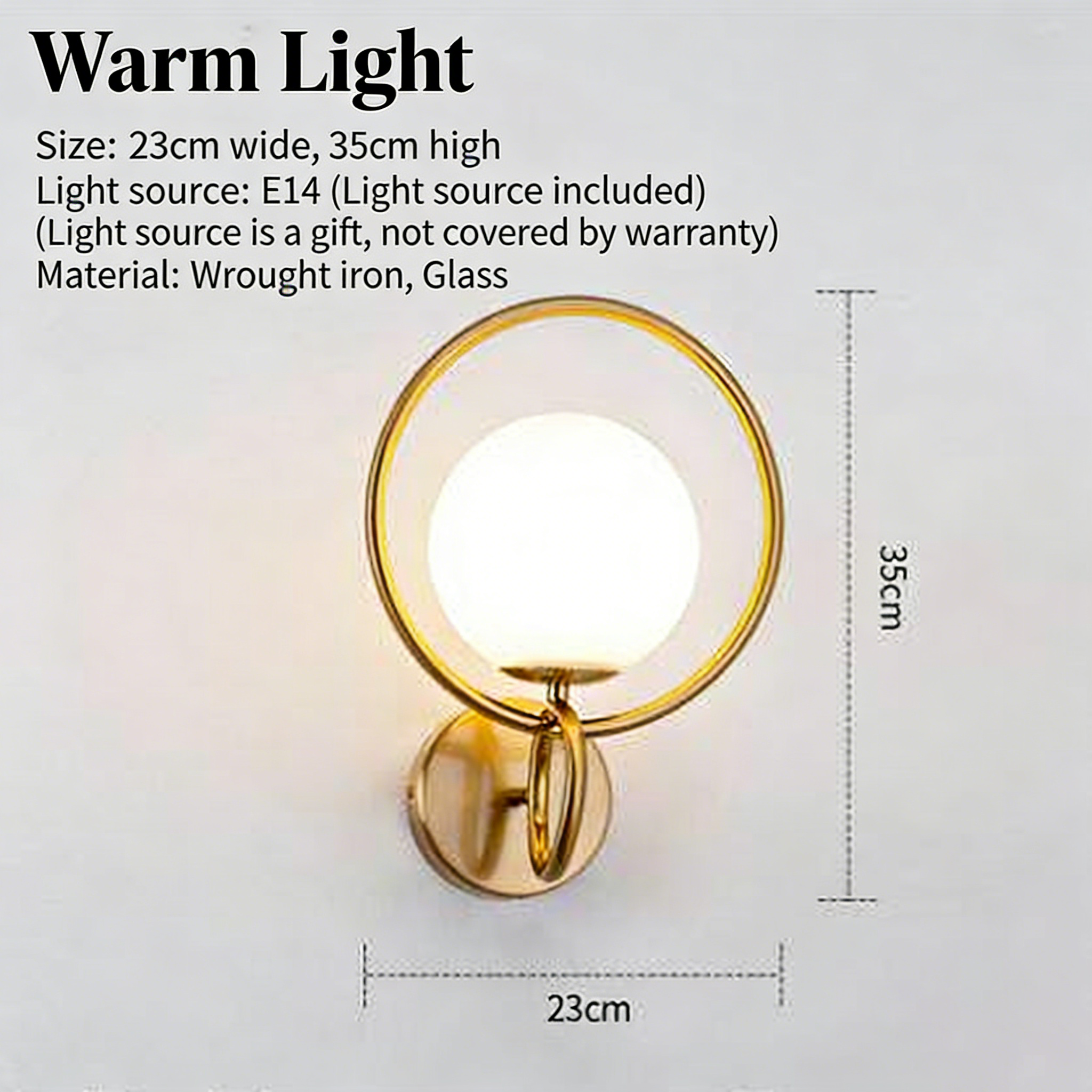 Modern luxury background wall hotel wall lamp, creative Nordic corridor living room bedroom bedside lamp - Lighting Fixtures | CHEERFUL Kenya image 4 detail view