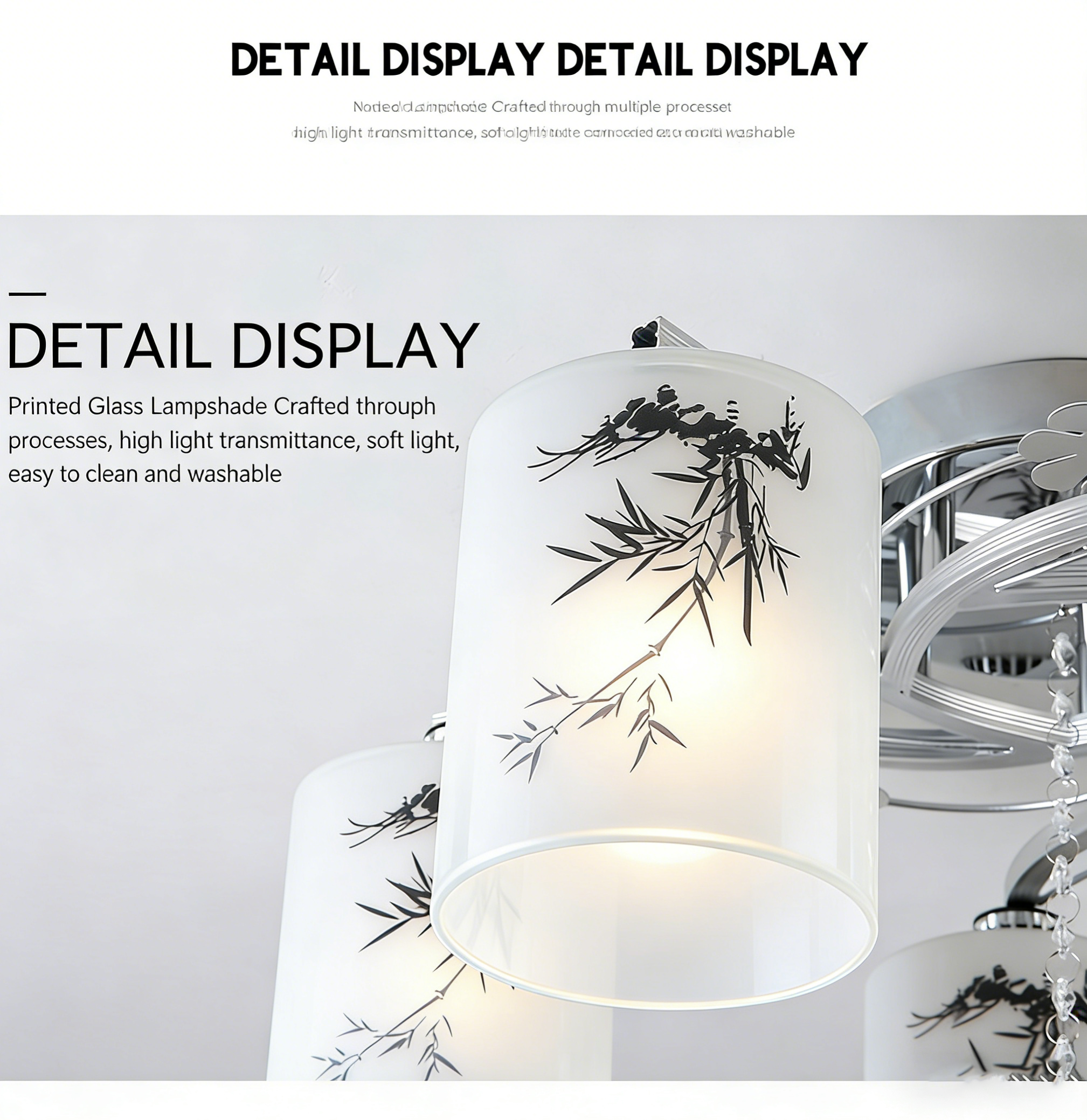 Bedroom lights, small living room lights, dining room pendant lights, three headed LED lights with replaceable bulbs - Lighting Fixtures | CHEERFUL Kenya image 5 detail view
