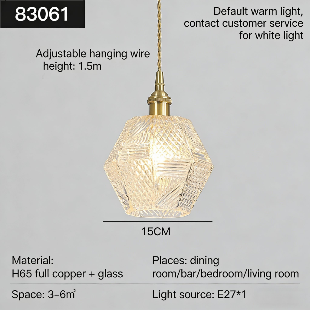 Wedding restaurant bar chandelier, vintage all-copper glass lighting - Lighting Fixtures | CHEERFUL Kenya image 2 detail view