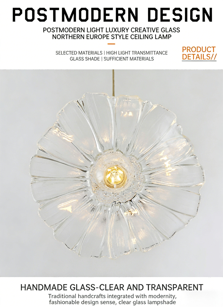 Vintage bedside corridor glass lamp bar cafe homestay restaurant chandelier - Lighting Fixtures | CHEERFUL Kenya image 6 detail view