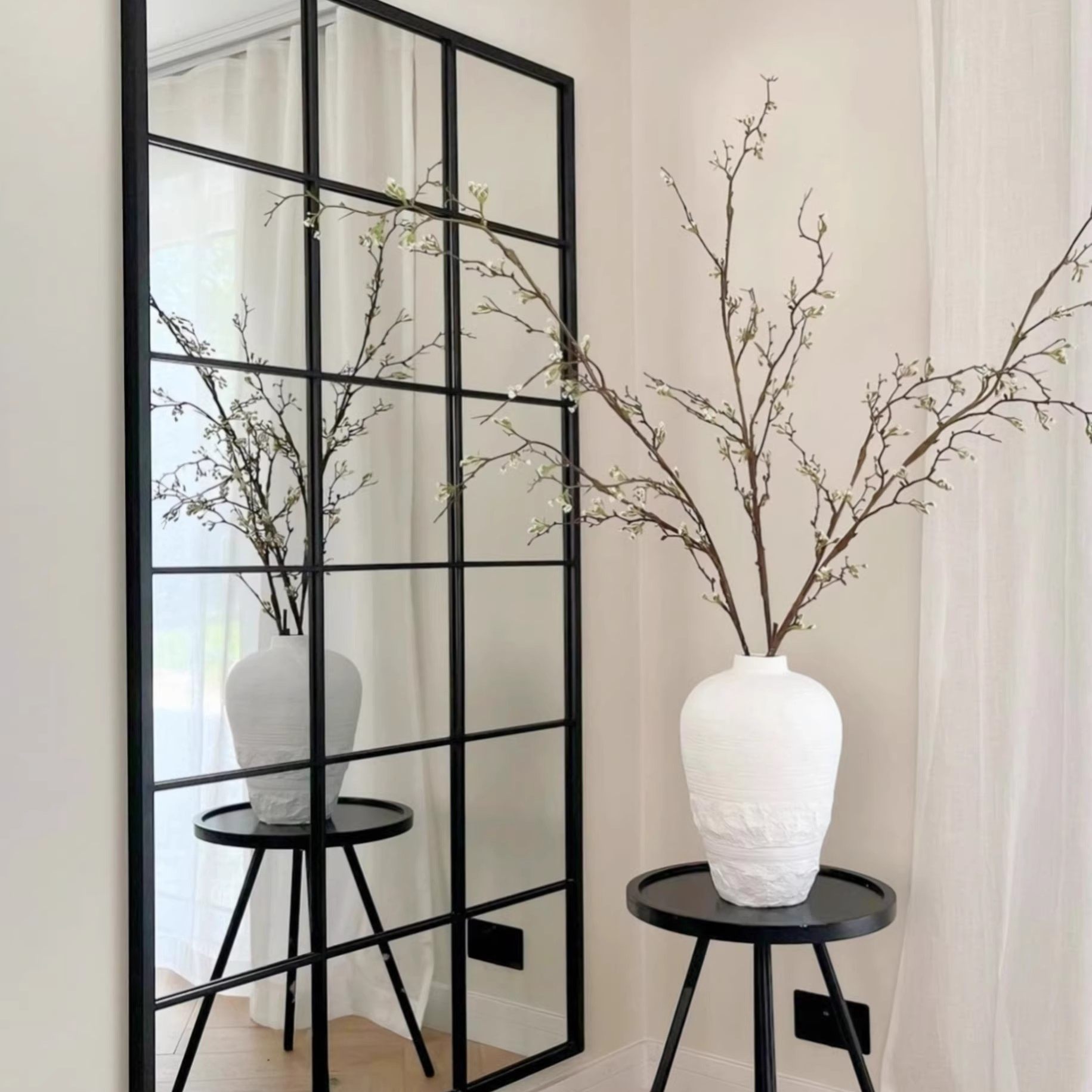 Nordic-style black creative metal frame, glass partition wall, living room and bedroom decorative windows - Door/Window | CHEERFUL Kenya image 2