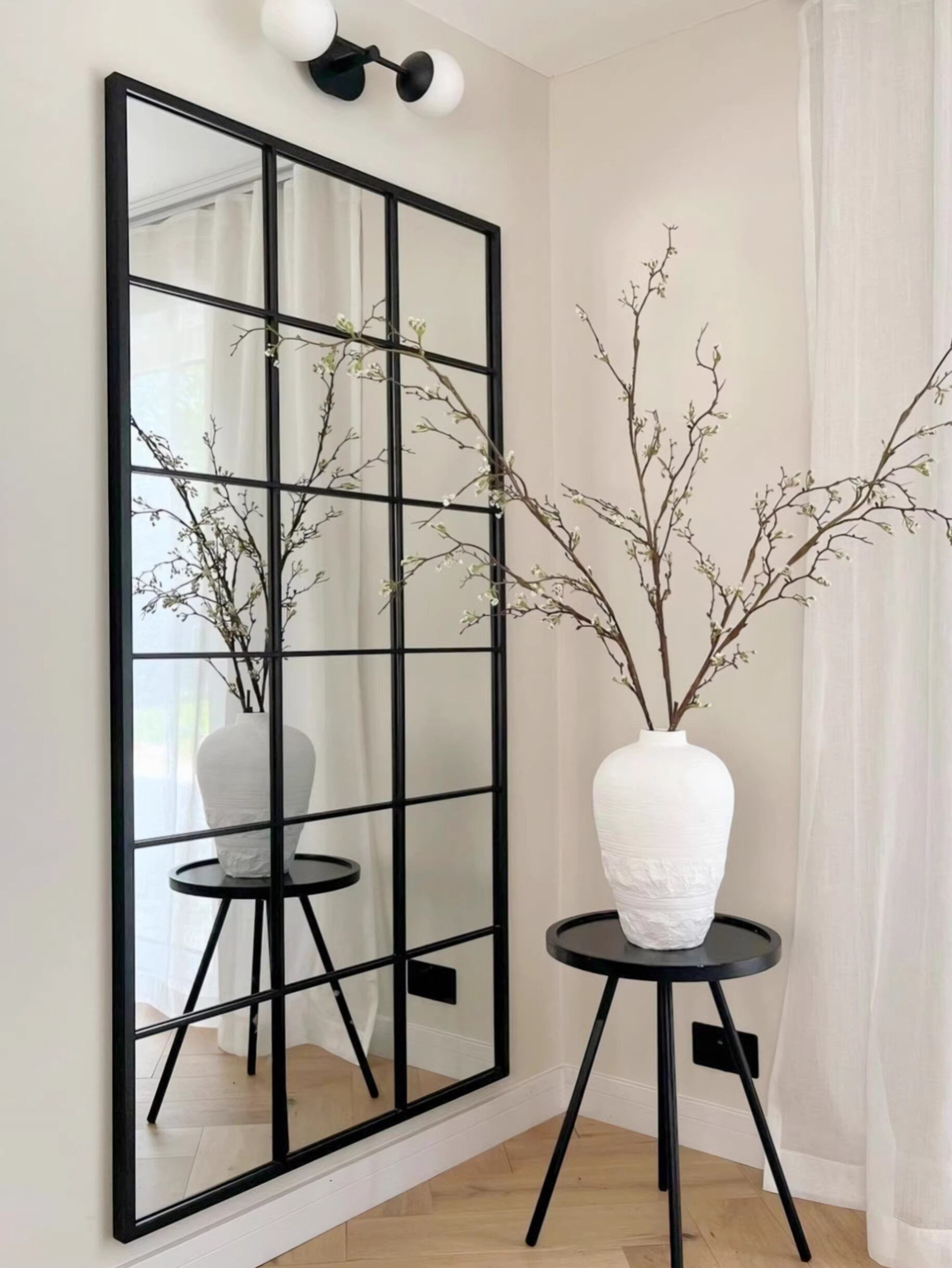 Nordic-style black creative metal frame, glass partition wall, living room and bedroom decorative windows - Door/Window | CHEERFUL Kenya image 2 detail view
