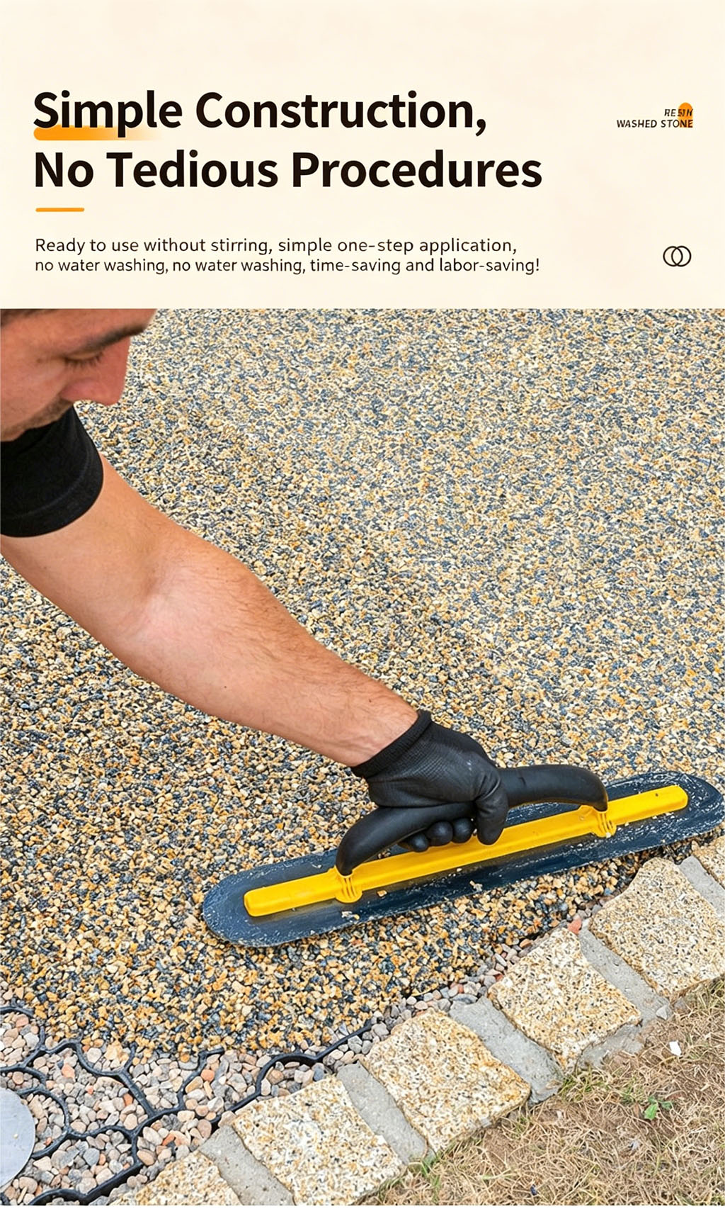 No-wash resin, washable stone paint, simple wall and floor micro-rock magnetic stone paint for outdoor application and batch scraping materials - Panels / Coating | CHEERFUL Kenya image 3 detail view