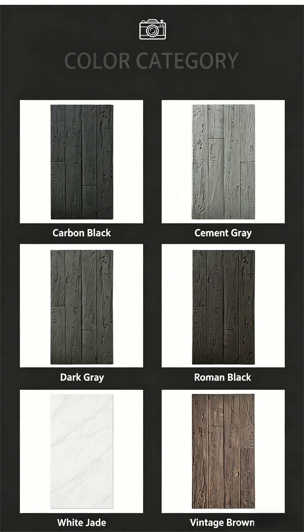 PU sea rot wood weathering, wood imitation board, carbonized board lightweight cultural brick background wall - PU Stone | CHEERFUL Kenya image 2 detail view