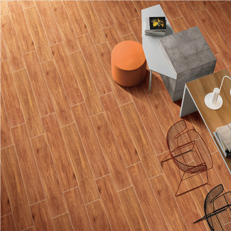 Straight-edge full-ceramic wood grain tiles, imitation solid wood floor tiles, living room anti-slip floor tiles - Flooring | CHEERFUL Kenya image 8 detail view