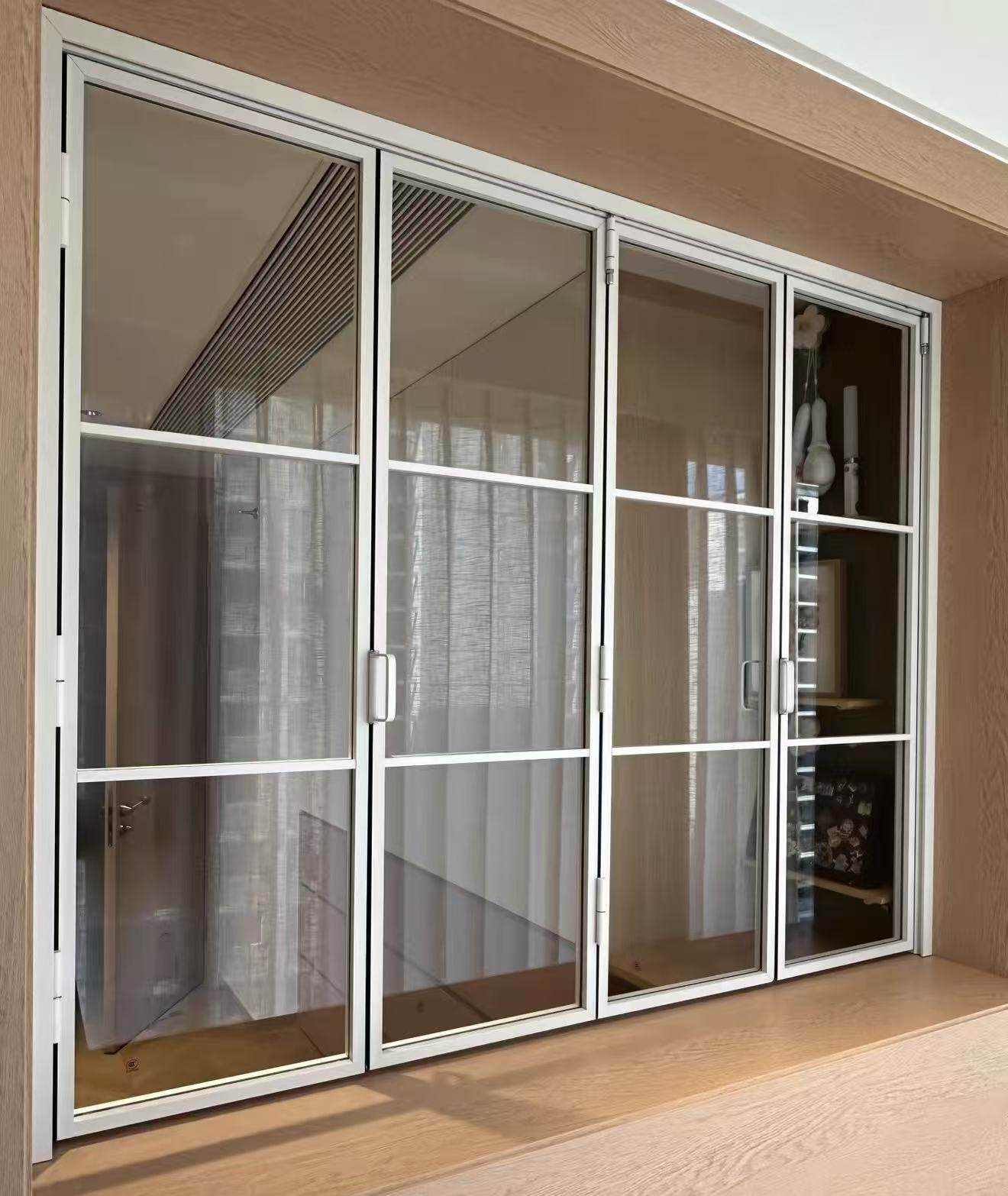 Aluminum alloy ultra-narrow folding doors and windows, open kitchen bar, bathroom partition folding doors - Door/Window | CHEERFUL Kenya image 3 detail view