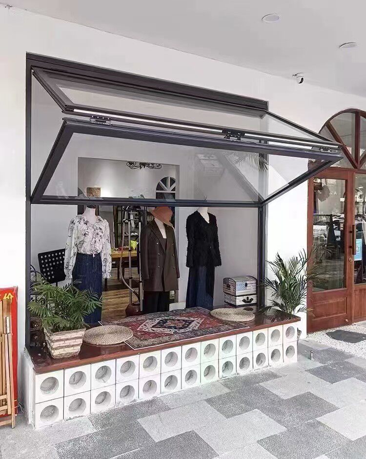 Aluminum alloy folding windows for the coffee shop, lift-up glass windows for the kitchen bar - Door/Window | CHEERFUL Kenya image 2