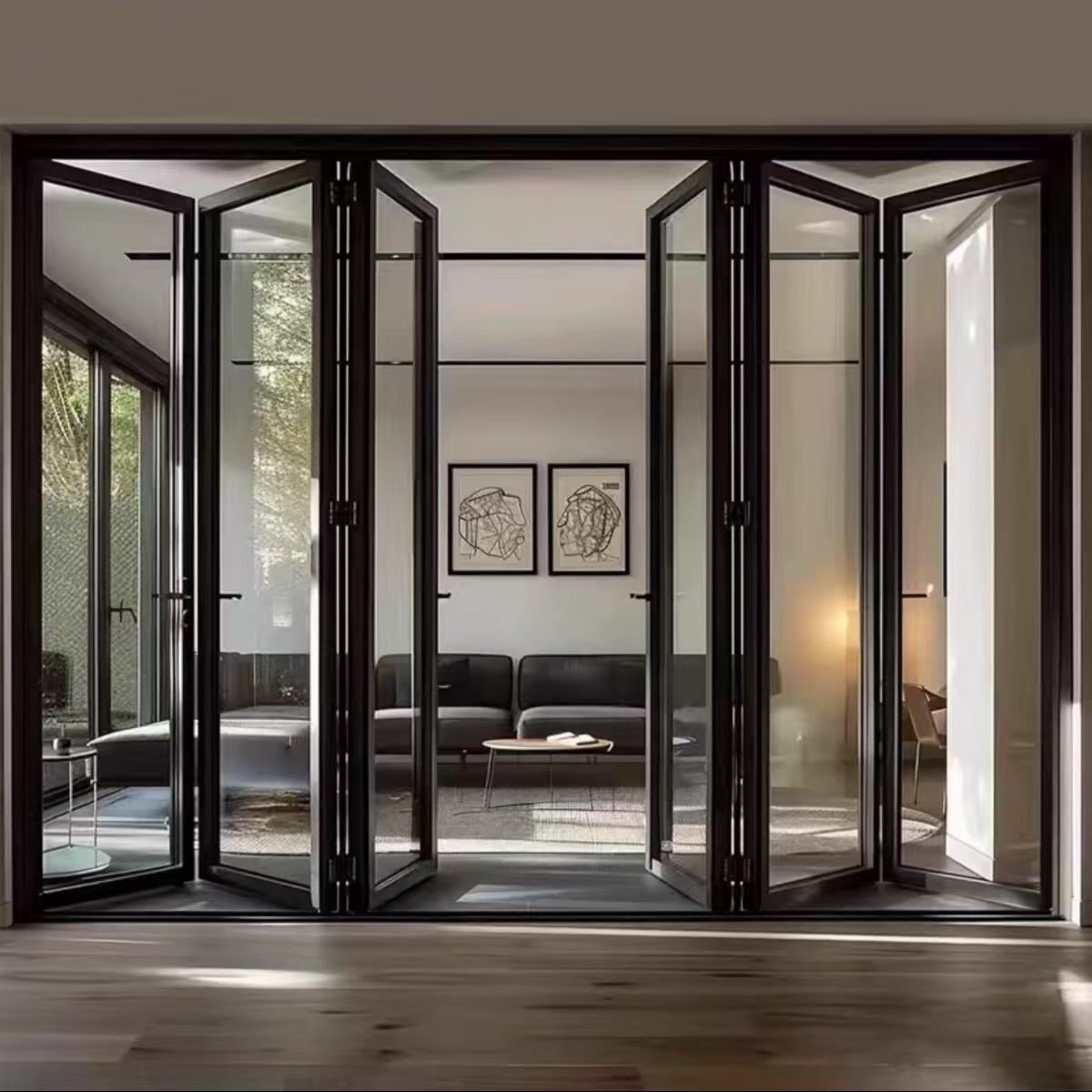 Household and commercial folding glass door - Door/Window | CHEERFUL Kenya detail view