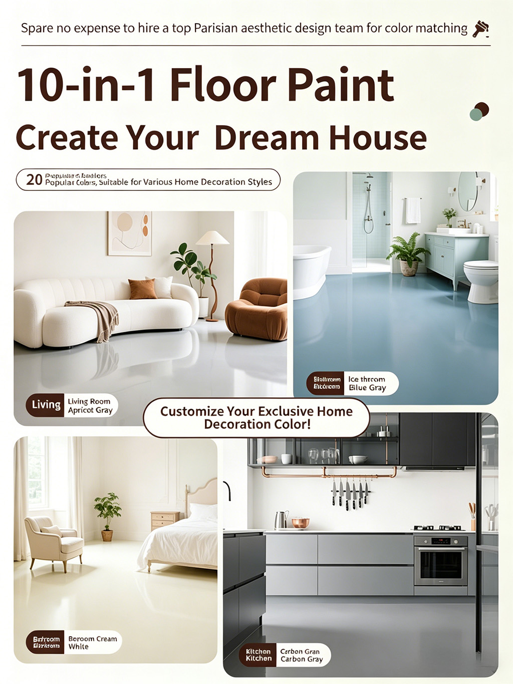 Floor paint, cement floor renovation, wear-resistant self-leveling water-based epoxy floor paint - Panels / Coating | CHEERFUL Kenya detail view