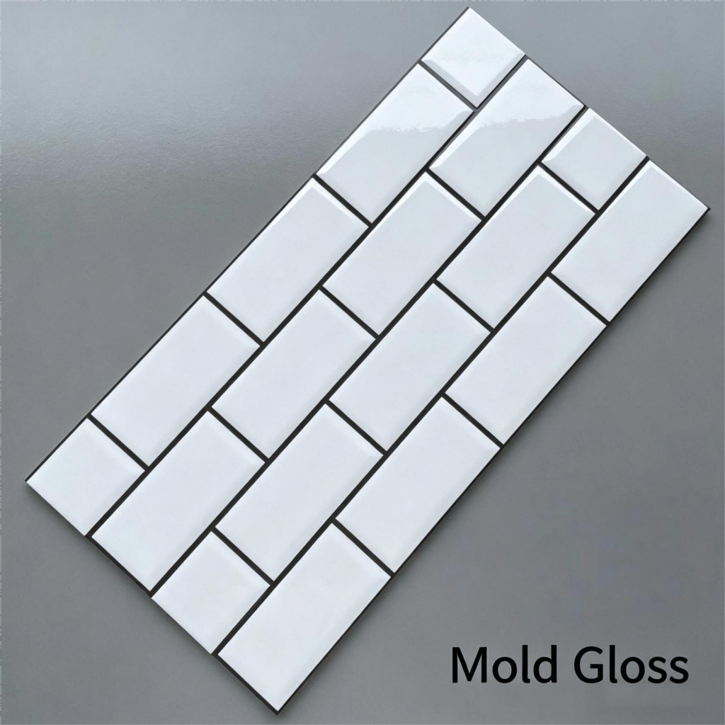 Nordic kitchen and bathroom tiles, checkered wall tiles, cafeteria and dining hall white ceramic tiles - Tile(Small Stone) | CHEERFUL Kenya image 2