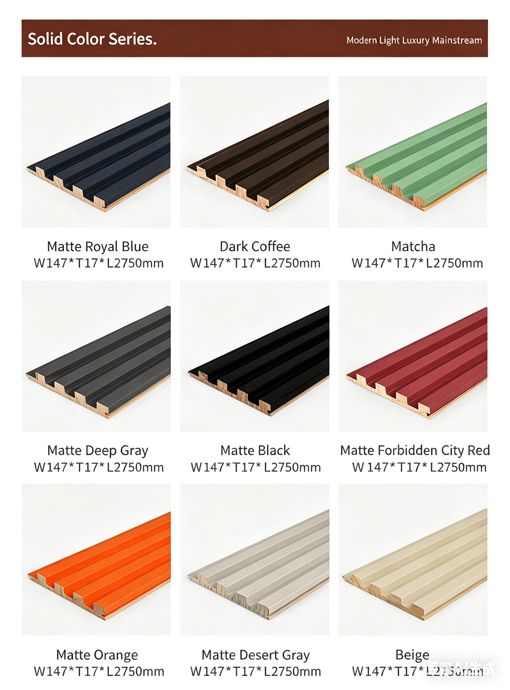 Solid wood grating board, wooden grating wall panel, TV background wall decoration, concave convex isolation small Great Wall board grid - Panels / Coating | CHEERFUL Kenya image 6 detail view
