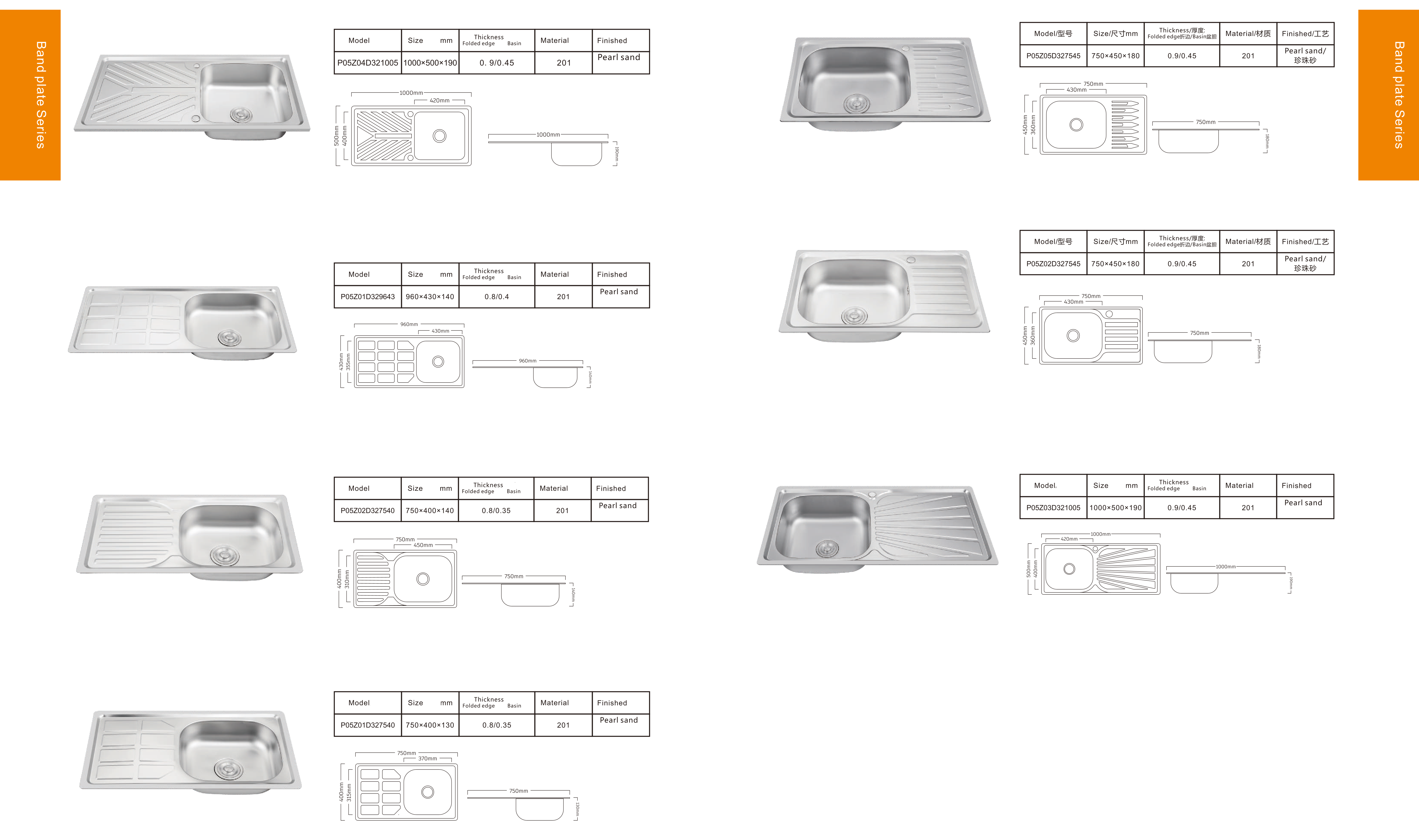 Kitchen sink band plate series - Hardware & Fittings | CHEERFUL Kenya image 2 detail view
