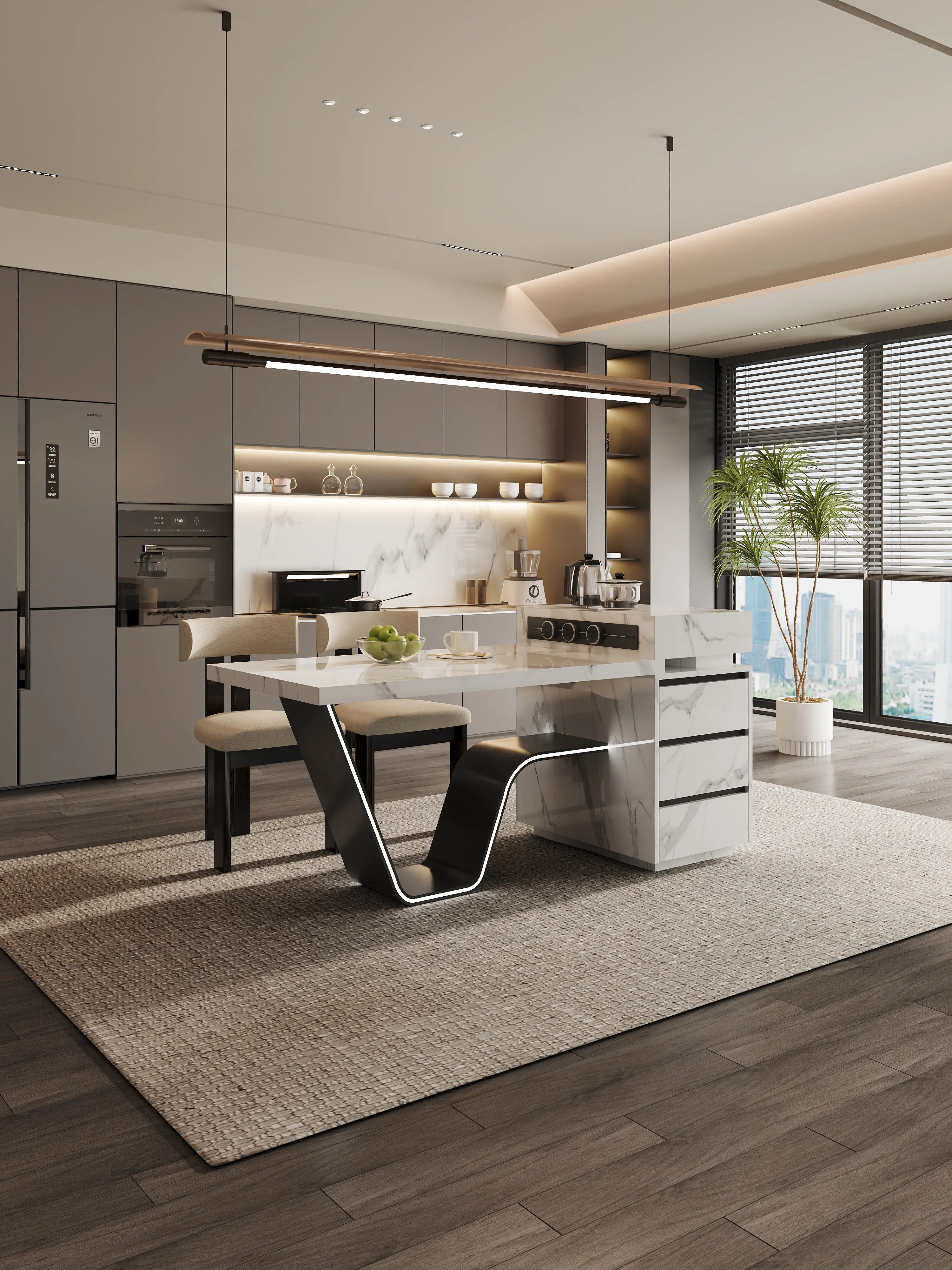 Island Dragon Head up Series - Custom Kitchen Cabinets & Countertop | CHEERFUL Kenya image 25 detail view