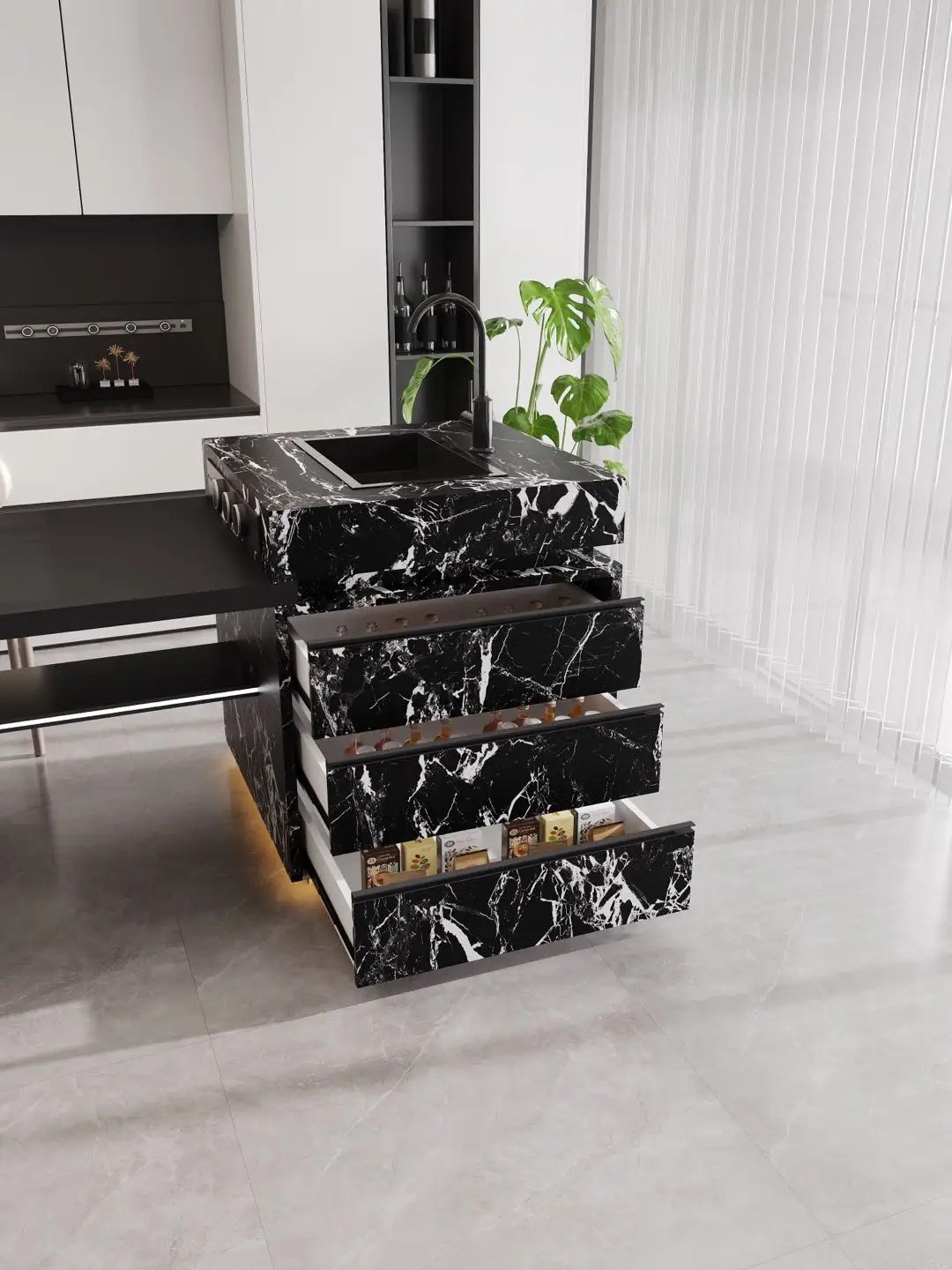 Island Dragon Head up Series - Custom Kitchen Cabinets & Countertop | CHEERFUL Kenya image 37 detail view