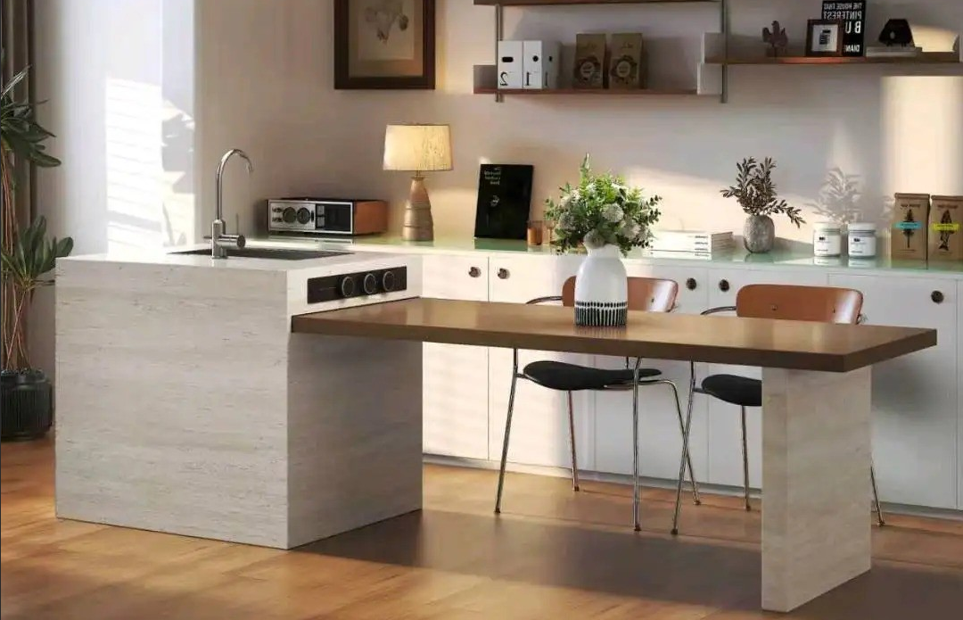 Island Table High-Low Series - Custom Kitchen Cabinets & Countertop | CHEERFUL Kenya