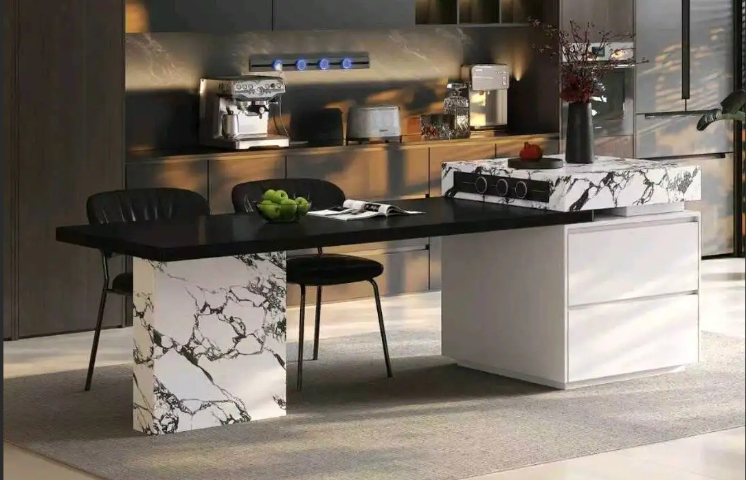 Island Table High-Low Series - Custom Kitchen Cabinets & Countertop | CHEERFUL Kenya image 7