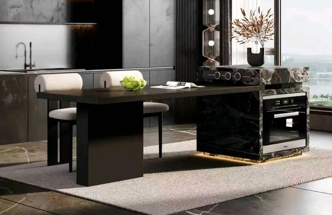 Island Table High-Low Series - Custom Kitchen Cabinets & Countertop | CHEERFUL Kenya image 8