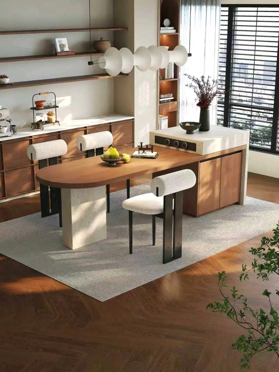 Island Table High-Low Series - Custom Kitchen Cabinets & Countertop | CHEERFUL Kenya image 12 detail view