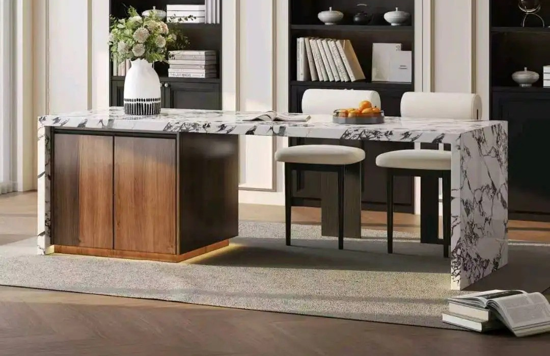 Island Table Flush Series - Custom Kitchen Cabinets & Countertop | CHEERFUL Kenya