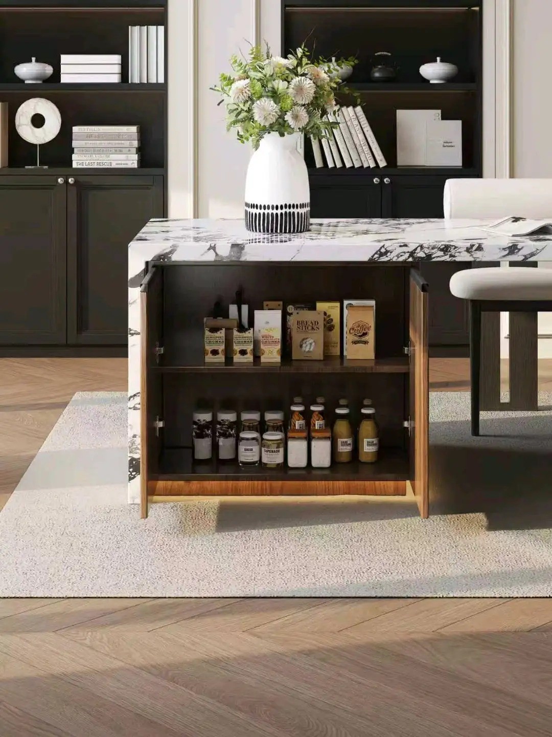 Island Table Flush Series - Custom Kitchen Cabinets & Countertop | CHEERFUL Kenya image 2 detail view
