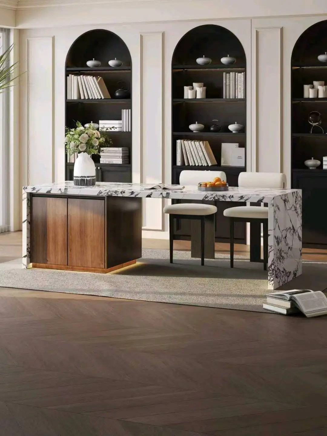 Island Table Flush Series - Custom Kitchen Cabinets & Countertop | CHEERFUL Kenya image 3 detail view
