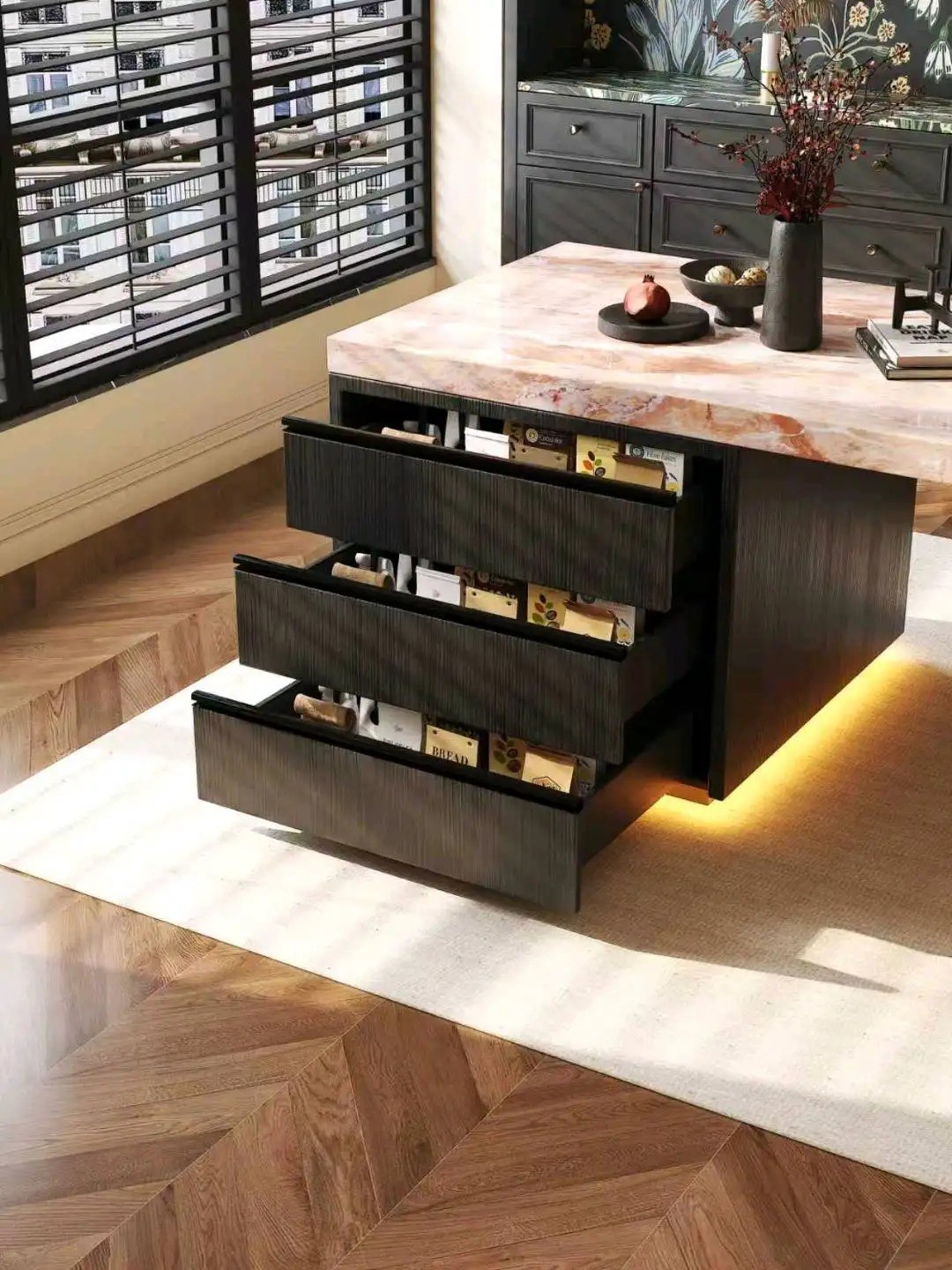 Island Table Flush Series - Custom Kitchen Cabinets & Countertop | CHEERFUL Kenya image 15 detail view